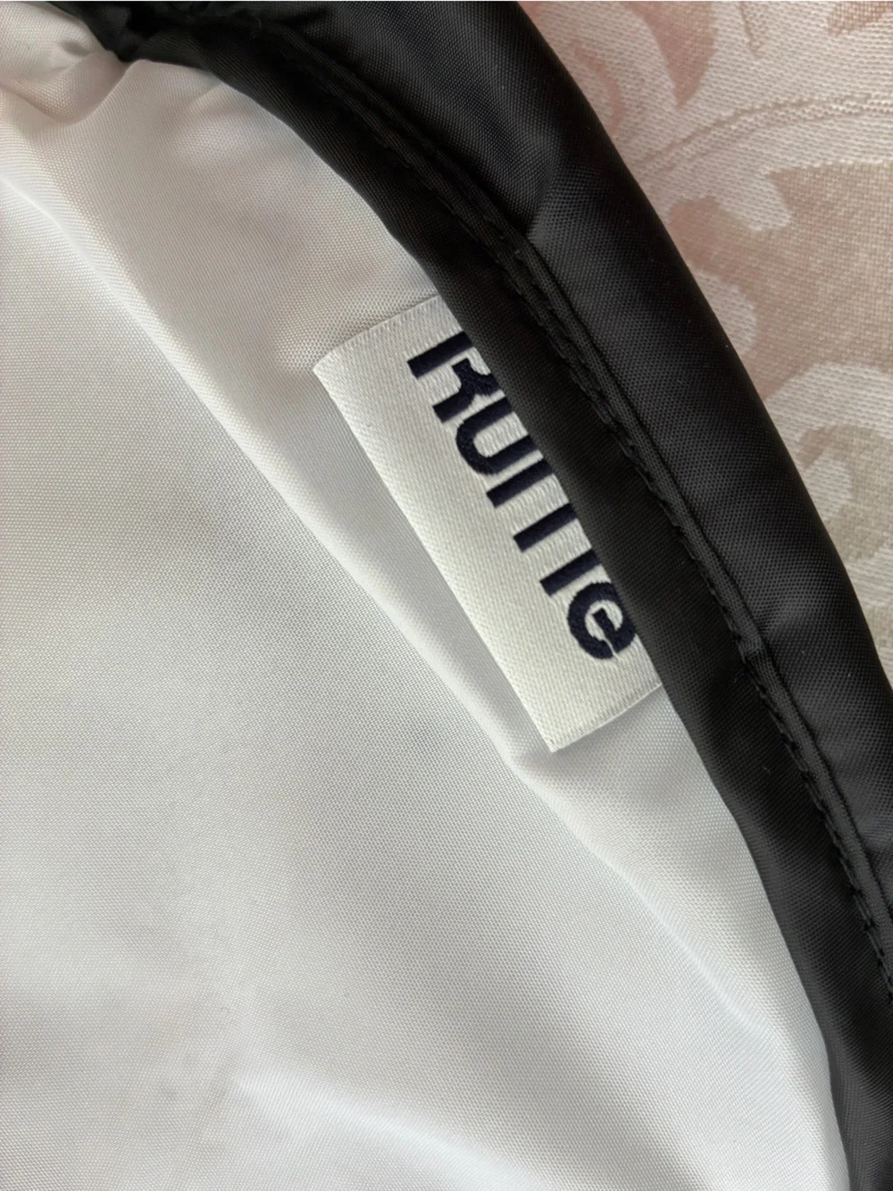 NWT RuMe Beauty Cinch Drawstring Makeup Bag Black